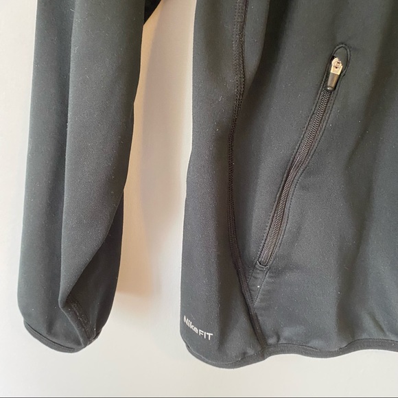 Nike+ FIT Dry vintage full zip knit performance jacket black size Large - Picture 6 of 14